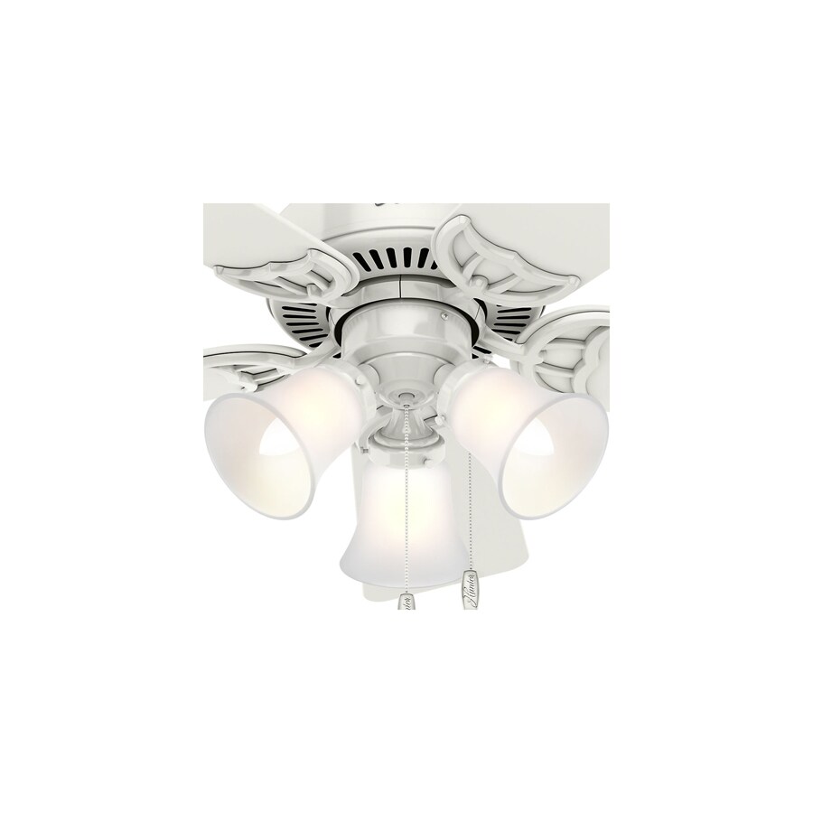 Hunter Southern Breeze 42 in. Satin White Incandescent Indoor Ceiling ...