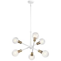 Kichler Armstrong 6 Light. White Modern/Contemporary Chandelier - 43095WH