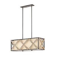 Kichler Cahoon 3 Light. Anvil Iron Farmhouse Chandelier - 43774AVI