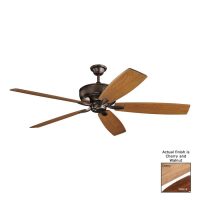 Kichler Monarch 70 in. Oil Brushed Bronze Indoor Ceiling Fan with Wall-Mounted (5-Blade) - 300206OBB
