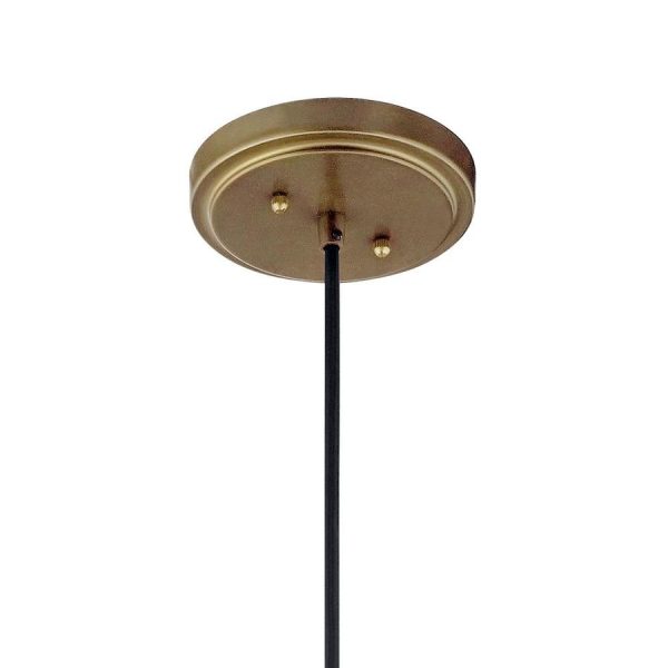 Kichler Zailey Natural Brass Modern/Contemporary Dome Pendant Light ...