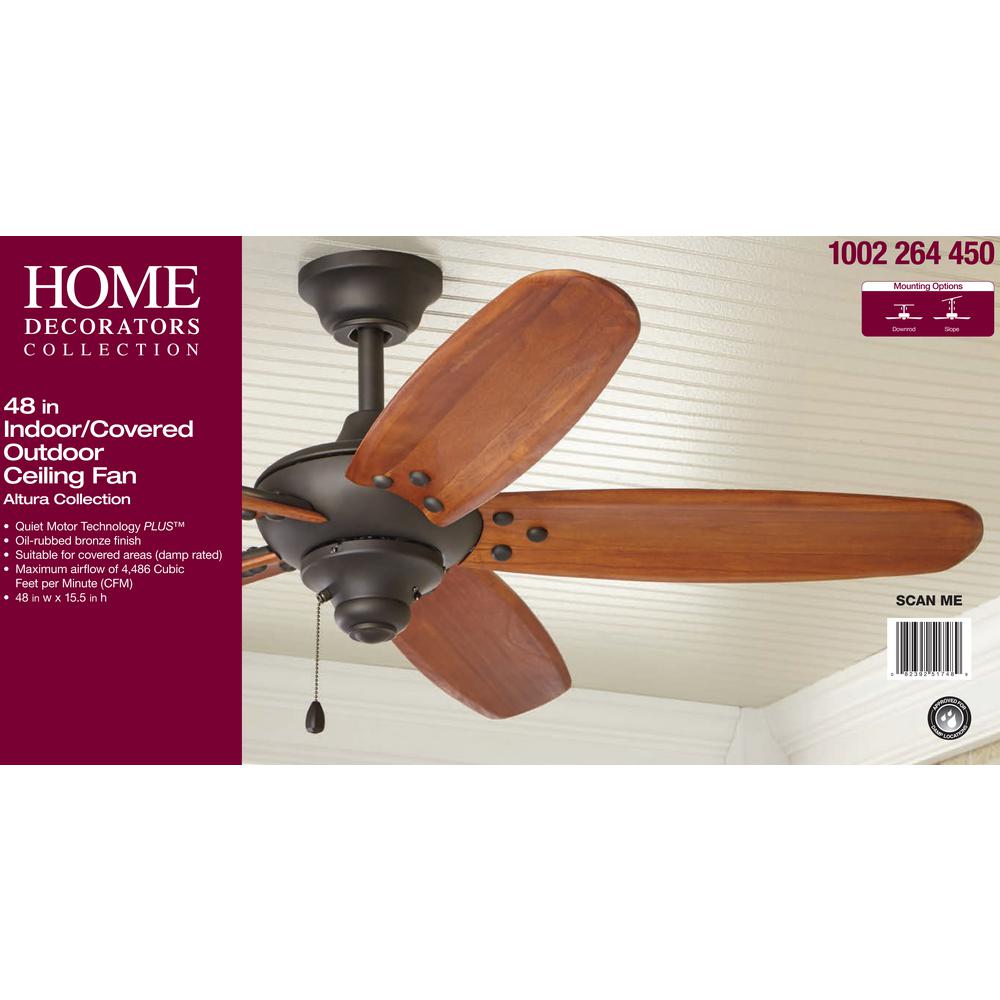 Details about   PARTS ONLY for HDC Altura 60" Indoor/Outdoor Oil-Rubbed Bronze Ceiling Fan 