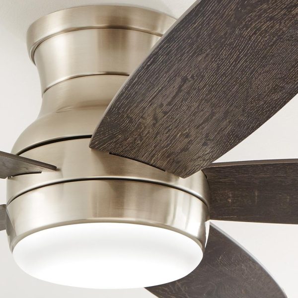Ashby Park 52 in. White Color Changing Integrated LED Brushed Nickel