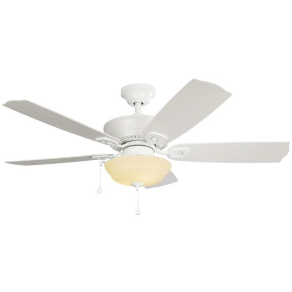 White Led Indoor Outdoor Ceiling Fan, Harbor Breeze White Ceiling Fan