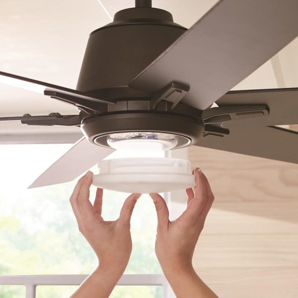 Kensgrove 54 in. Integrated LED Indoor Espresso Bronze Ceiling Fan with