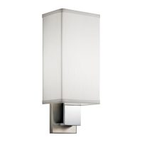Kichler Santiago 5.5 in. W 1 Light Brushed Nickel and Chrome Transitional Wall Sconce ENERGY STAR - 10438NCHLED