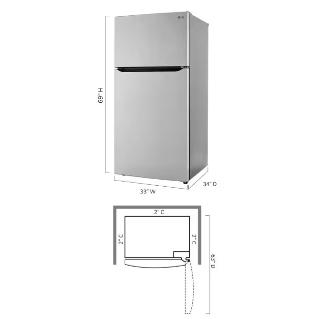 LG 24 cu. ft. Refrigerator – The Fixture Place 561 888 0687