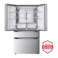 30 cu. ft. SMART Standard Depth MAX French Door Refrigerator with Internal Water Dispenser in PrintProof Stainless Steel