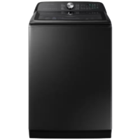 SAMSUNG - 5.2 cu. ft. Large Capacity Smart Top Load Washer with Super Speed Wash in brushed black
