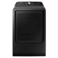 SAMSUNG - 7.4 cu. ft. Vented Smart Front Load Gas Dryer with Steam Sanitize+ in Brushed Black