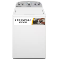 Whirlpool - 3.8 - 3.9 cu.ft. Top Load Washer in White with 2 in 1 Removable Agitator