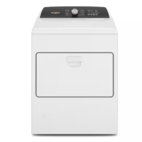 Whirlpool - 7 cu. ft. White Top Load Gas Moisture Sensing Dryer