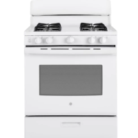 GE - 30 in. 4.8 cu. ft. Freestanding Gas Range in White