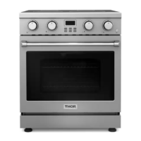 Thor Kitchen - 30 in. 4 Elements 4.8 cu. ft. Convection Oven Smooth Surface Freestanding Electric Range with Air Fryer