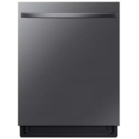 Samsung - 24 in. Fingerprint Resistant Black Stainless Steel Top Control Smart Tall Tub Dishwasher with AutoRelease, 42dBA