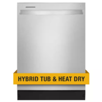 Whirlpool - 24 in. Fingerprint Resistant Stainless Steel Top Control Dishwasher with Extended Soak Cycle