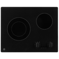 GE - 21 in. 2 Burner Element Radiant Electric Cooktop in Black