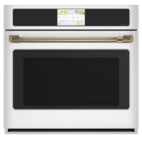 Cafe - 30 in. Smart Single Electric Wall Oven with Convection and Self Clean in Matte White, Fingerprint Resistant