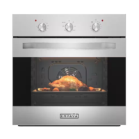 Empava - 24 in. Single Electric Wall Oven with Convection Fan in Stainless Steel
