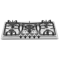 Empava - 30 in. Gas Stove Cooktop with 5 Italy SABAF Burners in Stainless Steel